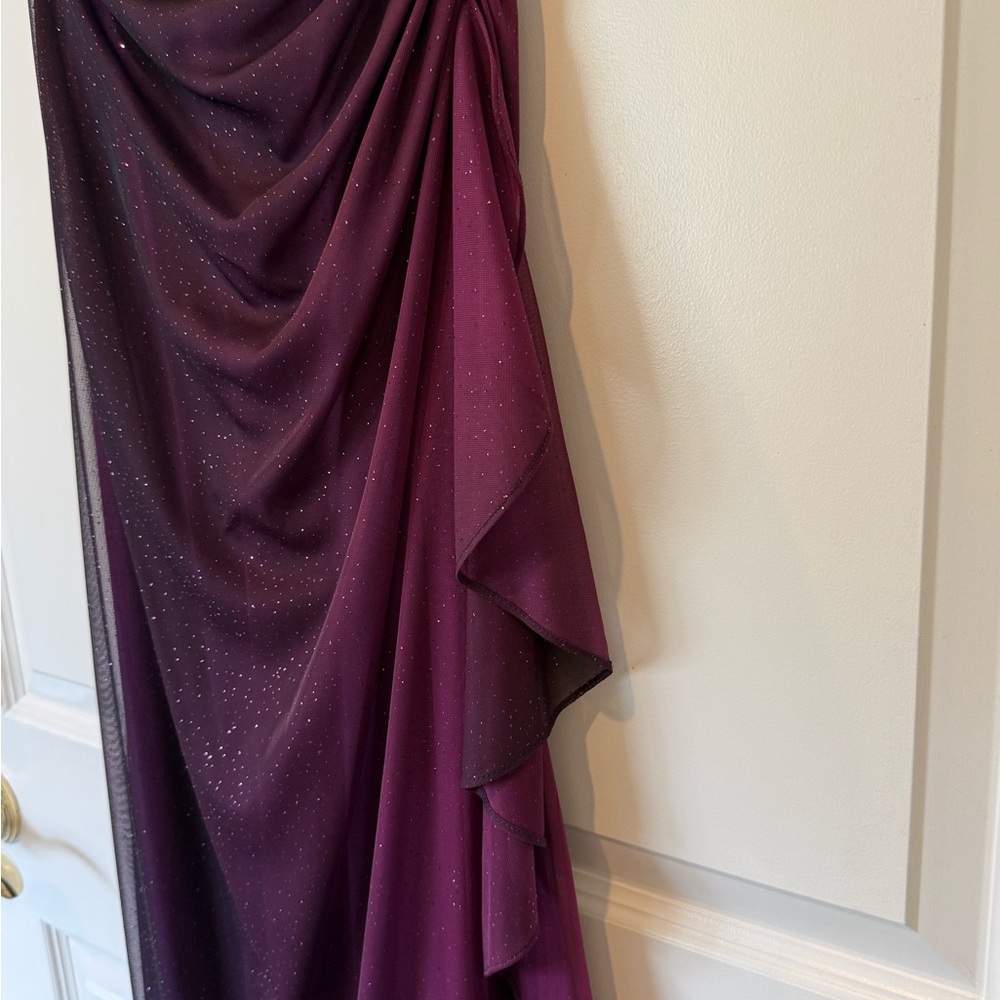 Purple, embellished evening gown - Picture 5 of 5